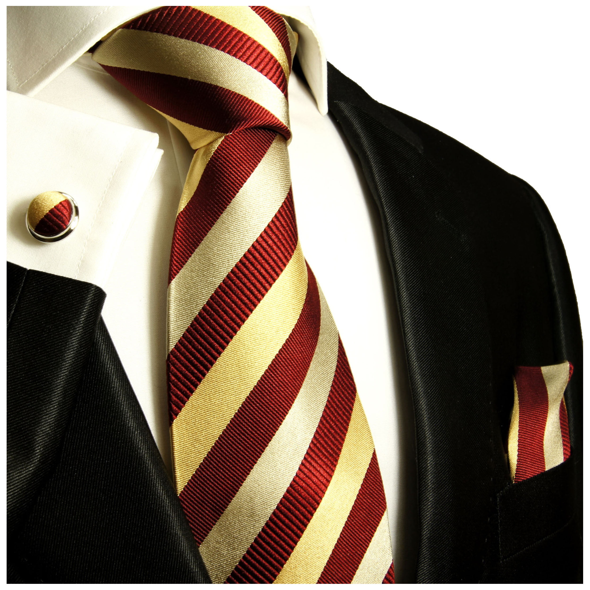 Men's Unique Gorgeous Stripe Square Suit Cufflinks 
