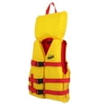 thumbnail image 2 of Seachoice Type II Deluxe Adjustable Boat Vest w/ Grab Handle, Bright Yellow and Red, Youth, 50-90 Lbs., 2 of 4
