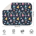 thumbnail image 2 of Dark Blue Princess Castle Pattern Dish Drying Mat for Kitchen 1 Pack, Ultra Absorbent Microfiber Dishes Drainer Mats,18"x24", 2 of 4