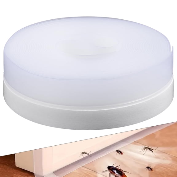 16.5/33FT Weather Stripping Door Seal Strip, Flexible Silicone Draft Stopper Heat Resistant Anti-Aging Cut-to-Length for Doors Windows