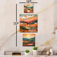 thumbnail image 3 of Designart "Serene Sun-Drenched Elegance III" Minimalism Oversized Wall Clock - Set Of 3 - Multipanel Clock For Living Room Décor - Large Traditional Wall Clock, 3 of 6