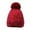 Red, variant on HNMKIU Hats Winter Knitting Thickened Warm Knitted Hat Female Face Show Small Ear Protector Cold Hat Casual Pullover Hat Khaki,One Size