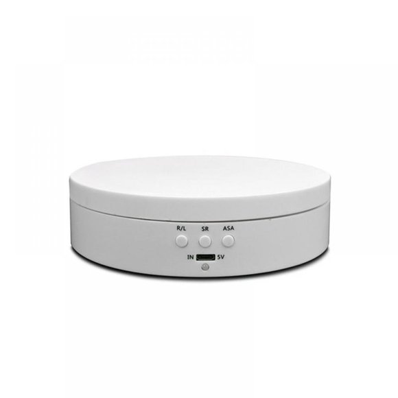 Grayghost 360 Degrés Tourne-Disque Rotatif Électrique pour la Photographie, Support d'Affichage Rond Support de Charge Intelligente