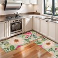 thumbnail image 3 of Kitchen Rugs Sets Of 2,Vibrant Pioneer Flower Pattern Anti Fatigue Kitchen Mat Rugs Non Slip Washable,Decorative Kitchen Floor Mats for Kitchen,Sink,Laundry,17"X47", 3 of 5