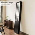 thumbnail image 5 of Room Divider, 66.9Inch Tall Japanese Shoji Style Folding Wood Screen with Double Hinges for Home Office Bedroom Hotel Decoration (6Panels, Black), 5 of 14