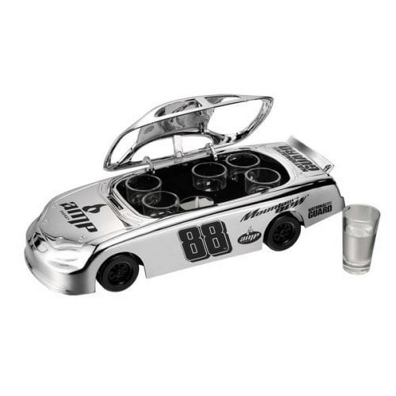 Godinger Nascar 7-Piece Car Shooter Set, Chrome