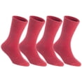 thumbnail image 2 of Lian LifeStyle Fantastic Children's 6 Pairs Wool Crew Socks Super Comfortable, Soft, and Durable LK0601 Size 6M-12M (Red), 2 of 4