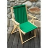 Blue Ridge Chair Works DFCH05WF Highlands Deck Chair - Forest Green