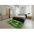 thumbnail image 4 of Ahgly Company Indoor Rectangle Patterned Dark Forest Green Area Rugs, 6' x 9', 4 of 6