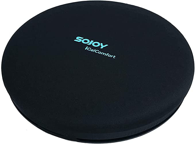 Sojoy iGelComfort Gel Enhanced Seat Cushion-Car Truck Driver Memory Foam Seat Cushion for Tailbone Back Pain by Sojoy