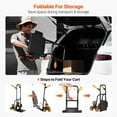 thumbnail image 5 of Choco Moon Heavy Duty Folding Hand Truck with 6 Wheels, Stair Climbing Cart for 440 lbs, Durable Hand Truck Dolly, Compact and Portable, 5 of 11