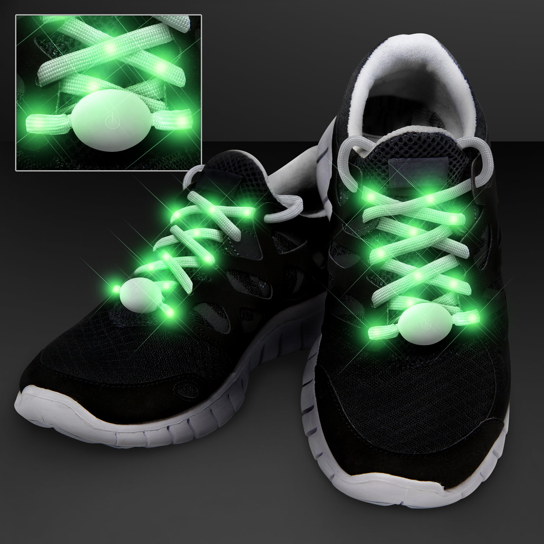 BLUE AND GREEN,NEW TWO PAIRS OF LED SHOELACES 