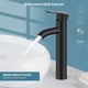 thumbnail image 3 of Cuerpo de grifo alto para tocador de baño, control de una sola manija de acero inoxidable 304 que garantiza una fácil instalación y un diseño que ahorra agua, 3 of 5