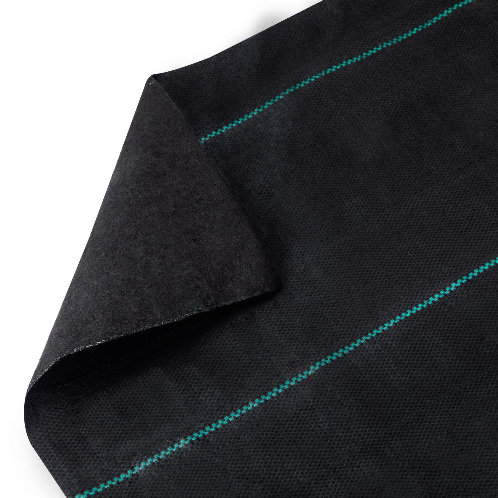 Weed Barrier Landscape Fabric 5 x 250 ft 5 Oz Premium Woven Ground Cover Heavy Duty PP Material Easy Setup Single Layer for Outdoor Garden Lawn Driveway Black
