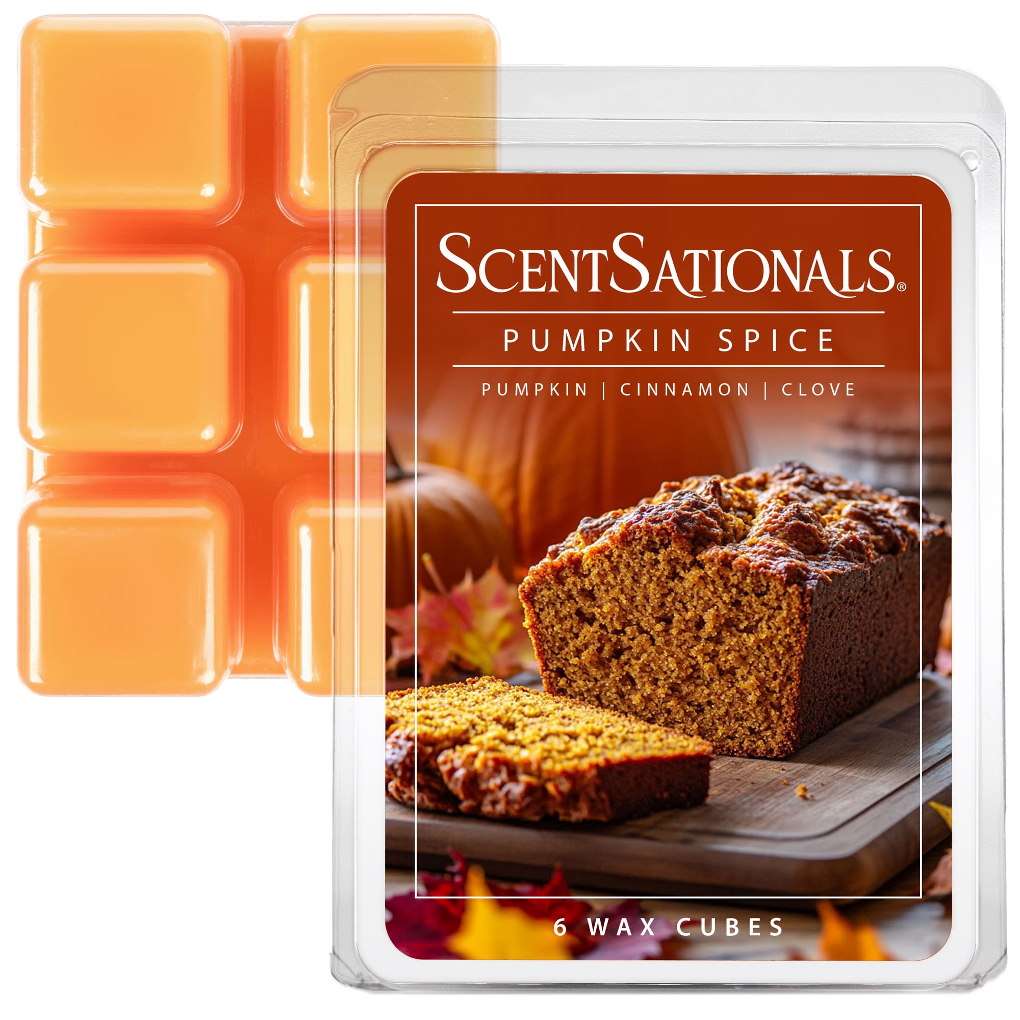 (5 pack) Pumpkin Spice Scented Wax Melts, ScentSationals, 2.5 oz (1-Pack)