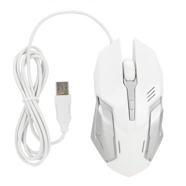 Nehlobo WARWOLF M-02 4D Metal USB Wired Gaming Mouse 1200/1600 DPI for PC Laptop(White)