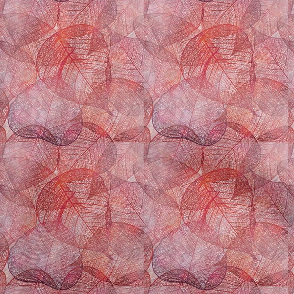 oneOone Polyester Spandex Red Fabric Texture Leaf Sewing Craft Projects Fabric Prints By Yard 56 Inch Wide