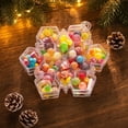 thumbnail image 7 of Multi‑Grid Snowflake‑Designed Clear Treat Container, Divided Plastic Storage Box for Assorted Candies, Reusable Holder for Gathering Table and Holiday Gift Use (Snowflake), 7 of 7