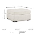 thumbnail image 3 of Signature Design by Ashley Chessington White Oversized Accent Ottoman, 3 of 10