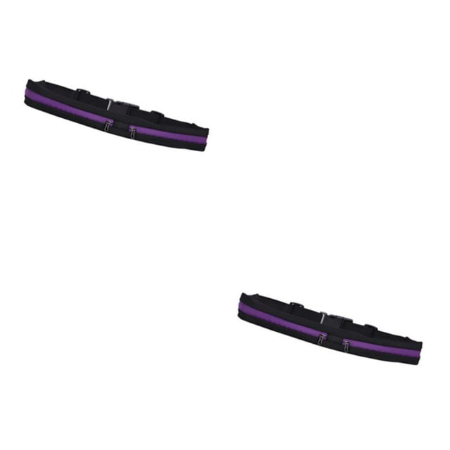 Redempat Convenient Running Waist Bag Stylish And Adjustable Belt Bag For Active Individuals Compact purple 2Set