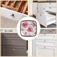 thumbnail image 4 of 4 Pcs Cabinet Handle Drawer Pulls Watermelon Knobs with Screws Square Furniture Office Cabinet Knob Decoration, 4 of 5