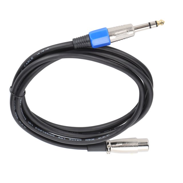 Microphone Cable, JD6015 XLR Female To 6.35mm Jack, Balanced Signal Cable XLR To 1/4 Inch 2 M, For Studio Or Live Performances