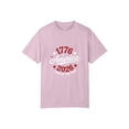 thumbnail image 4 of Patriotic America 1776-2026 Land of the Free T-Shirt , 250 Year Independence Day T-Shirt, OdeJous T-Shirt Pink, M, 4 of 5