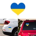thumbnail image 4 of Pegatinas de coche con bandera ucraniana en forma de corazón, calcomanía de ventana de coche de Ucrania (5 uds), 4 of 6