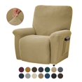 thumbnail image 1 of Housse de Fauteuil Inclinable Extensible Couverture Complète Couleur Unie pour LAZBOY Remplacement-Shorts, 1 of 5