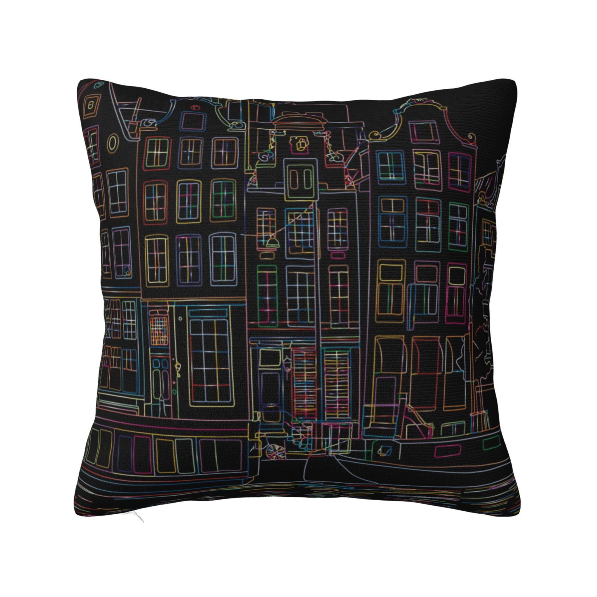 ZICANCN Buildings Architecture Line Decorative Throw Pillow Covers