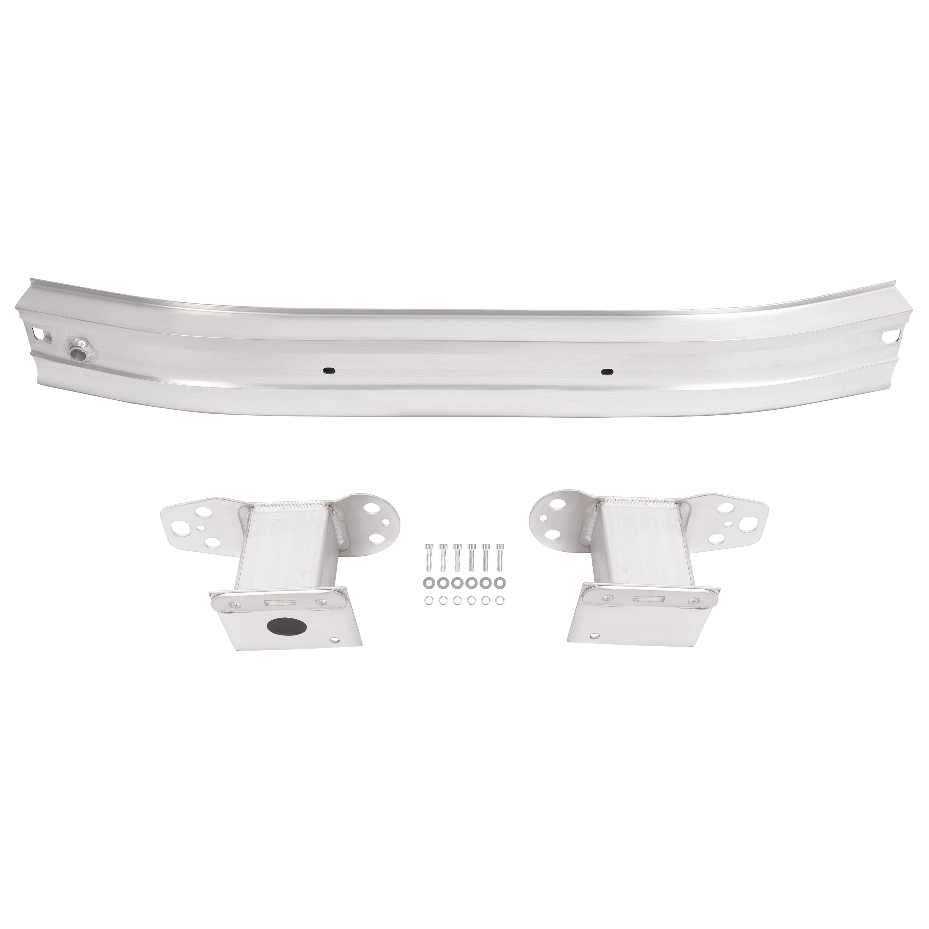 KOJEM Front Bumper Reinforcement Compatible with 2015-2018 Jeep Renegade & Fiat 500X, Impact Bar Replacement for 68247223AA CH1006236 Aluminium Silvery