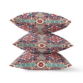 thumbnail image 3 of Amrita Sen Suede Orange Blue Zippered Pillow With Insert CAPL544FSDS-ZP-20x20, 3 of 3