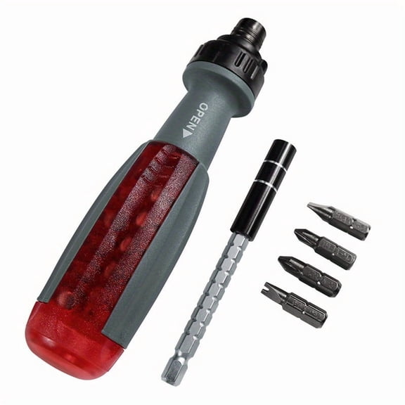 10-in-1 ratchet screwdriver set multi angle two-way labor-saving cross plum shaped screwdriver household screwdriver