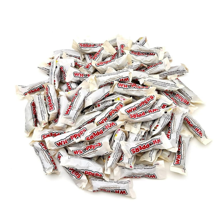 WHOPPERS Fun Size Individual Pouch, Chocolate Covered Malted Milk Balls  Candy Bulk 3 Pounds Bag 