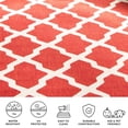 thumbnail image 4 of Safavieh Courtyard Amber Geometric Indoor/Outdoor Area Rug, Red/Bone, 7'10" x 7'10" Round, 4 of 10