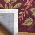 thumbnail image 4 of Safavieh Chelsea Collection HK210C Hand-Hooked French Country Wool Area Rug, 6' x 9', Burgundy, 4 of 4