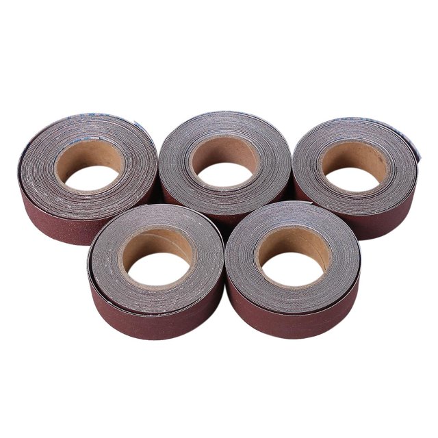 Rollo de papel de lija para trabajar la madera de 5 tamaños 6m 150-600 grt para madera de metal Afortunado Sencillez