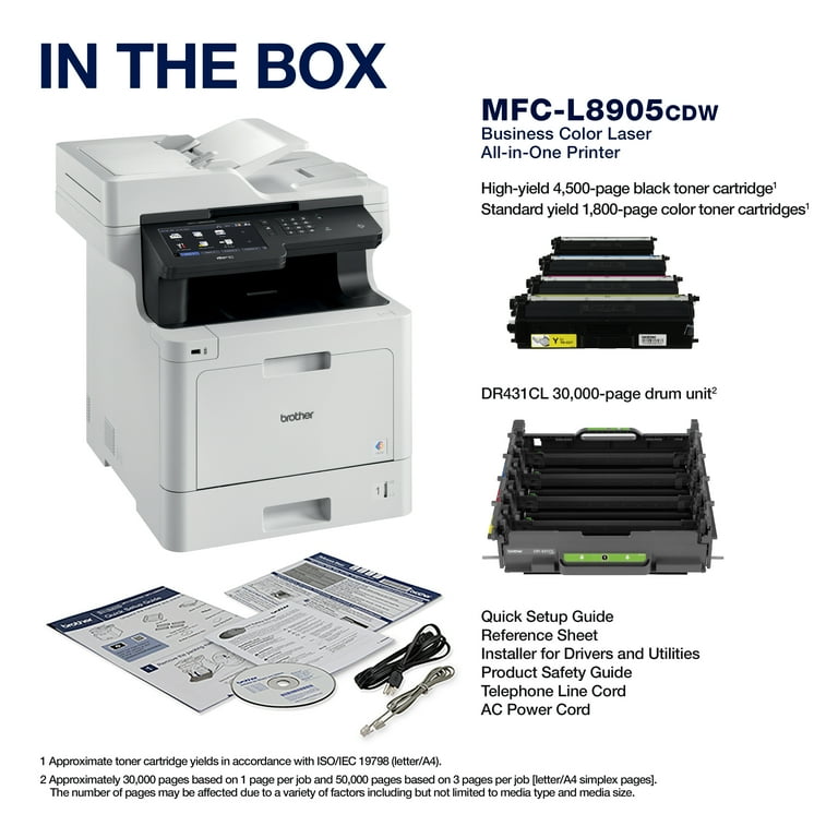 Brother MFC-L8905CDW All-in-One Color Laser Printer with Brother MFC-L8905CDW All-in-One Color Laser Printer with