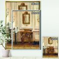 thumbnail image 2 of Vintage Paris Bathroom Painting - Traditional Bathroom Framed Canvas, 2 of 3