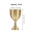 thumbnail image 2 of WEUVEB De Latón Para Vino Y Cócteles Ideal Para Eventos Y, 2 of 8