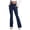 AA-Navy112, variant on XIAONU Womens Flare Trousers High Waist Floral Print Pants Stretchy Retro Party Bottoms Blue