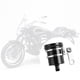thumbnail image 4 of Depósito de líquido de frenos de aluminio para motocicleta, compatible con Kawasaki. Negro, 4 of 9