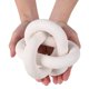 thumbnail image 3 of Cadena decorativa de madera con forma de nudo Deerwin, 15 cm, color blanco, 3 of 6