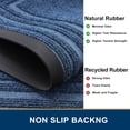 thumbnail image 5 of Buganda Heavy Duty Door Mats, Non Slip Waterproof Rubber Doormats for Outdoor and Indoor, Low Profile Dirt Trapper Entry Rugs, 24"x47", Light Blue, 5 of 8