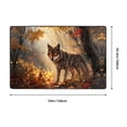 thumbnail image 5 of Area Rugs For Living Room Decor - Autumn Wolf Maple Forest A Anti Slip Throw Washable Rugs 3x5 For Bedroom, Soft Indoor Carpet For Bedroom Living Room 60x39In, 5 of 5