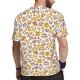 thumbnail image 2 of Wukai Coffee Donuts Print Men's Short-Sleeved Mesh T-Shirt,Quick-Dry Short Sleeve Workout T-Shirt-X-Small, 2 of 8