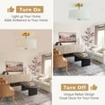 thumbnail image 4 of BESTOMINE Semi Flush Mount Ceiling Light,12.5 inch Drum Ceiling Light Fixture,Gold Light Fixtures Ceiling Mount,Cream White with Pleated Fabric Shade,Modern Ceiling Light for Bedroom,Hallway, 4 of 6
