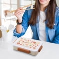 thumbnail image 4 of Ensalada de fiambrera | Capacidad de 1,2L | Almacenamiento portátil de alimentos | Preparación de Comidas Versátil | Materiales Seguros y Duraderos | Apto para lavavajillas | Transportador de, 4 of 6