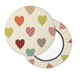 thumbnail image 2 of Disketp Heart Polka Dot Funda Redonda para Taburete, Funda de Cojín para Silla de Bar Suave y Elástica-13 inch, 2 of 7