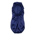 thumbnail image 3 of dianhelloya Elastic Stain Bonnet Breathable Multifunctional Wide Edge Long Hair Sleeping Hats Wrap Bonnet for Female Navy 1, 3 of 8